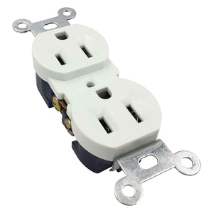 contacto duplex color blanco aterrizado