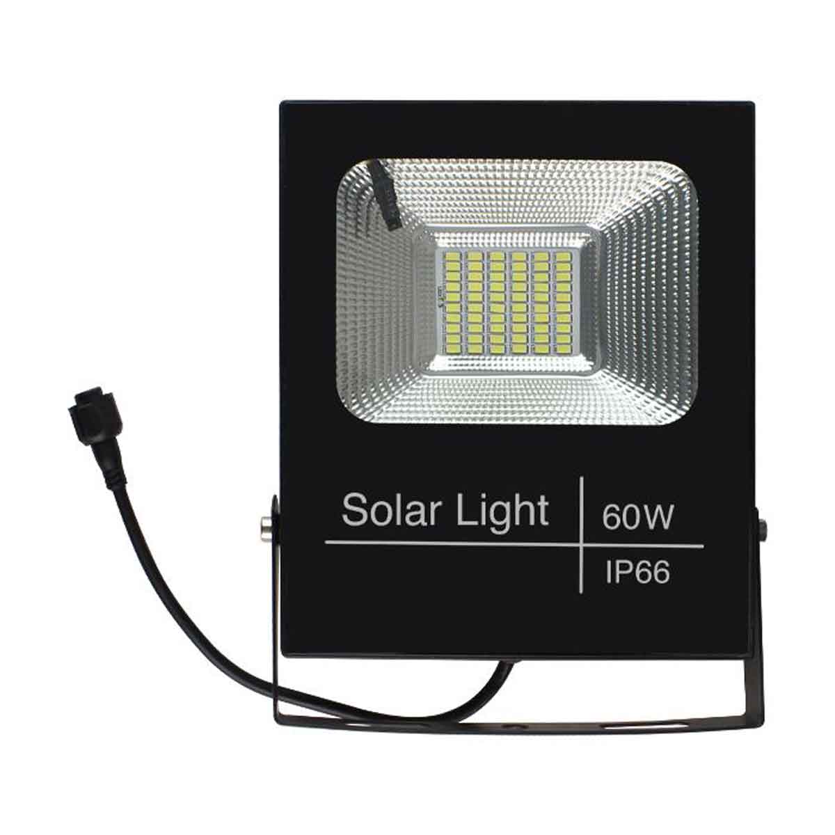 Reflector LED recargable T-SUN 60W 3000 lúmenes Luz de trabajo con batería  de 9000mAh 4 modos Panel solar Linterna portátil Reflector para exteriores  JAMW Sencillez
