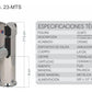 Llave Mezcladora Monomando para Lavabo Rugo 23mts RUGO Ferreabasto